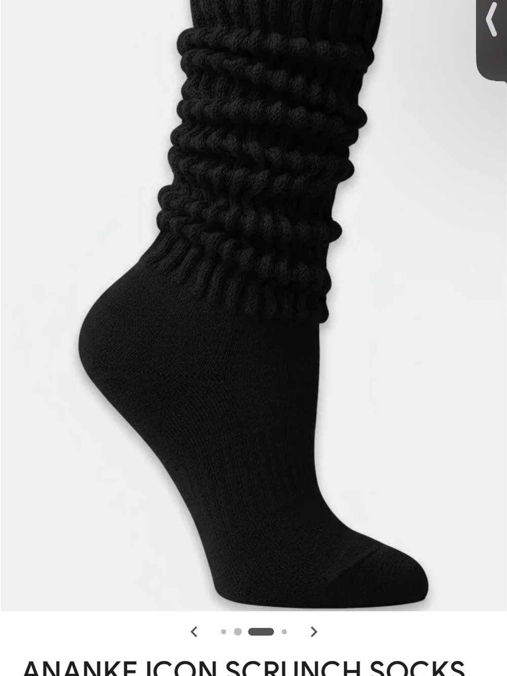 Ananke Icon Scrunch Socks NWT